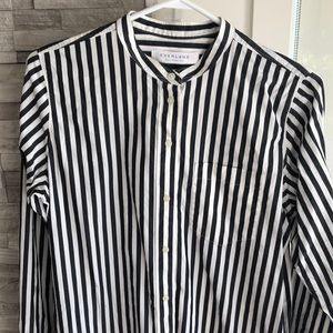 Everlane striped shirt dress